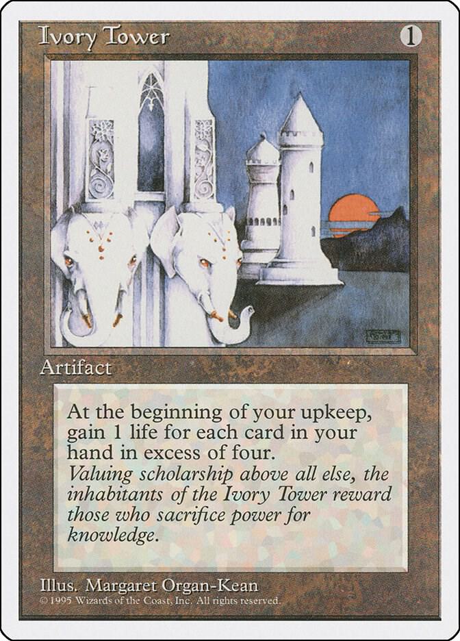 Ivory Tower card from Fourth Edition