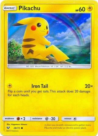 Pikachu - 28/73 (Water Web Holo) 028/073 card from Miscellaneous Cards & Products