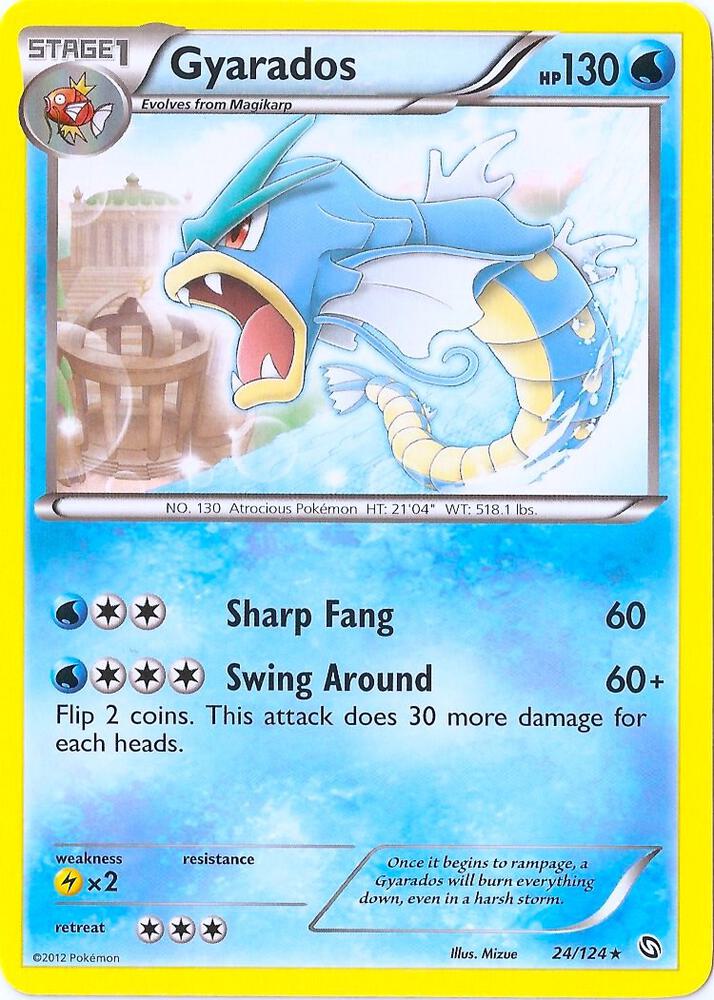 Gyarados - 24/124 (Cosmos Holo) 024/124 card from Blister Exclusives