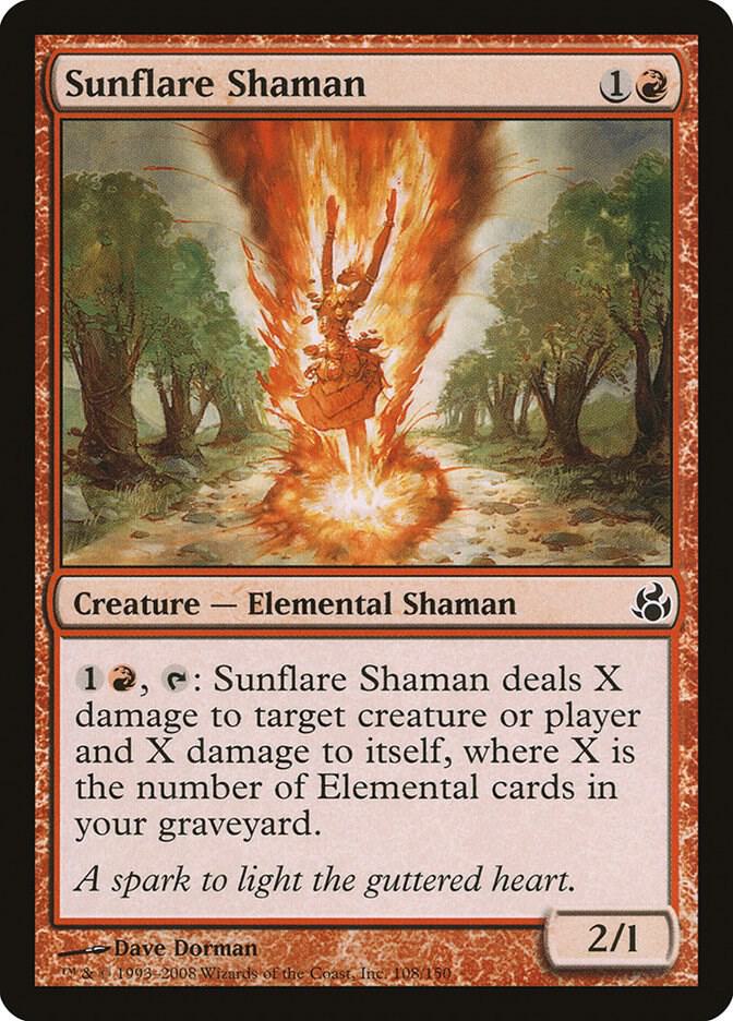 Sunflare Shaman 108 card from Morningtide
