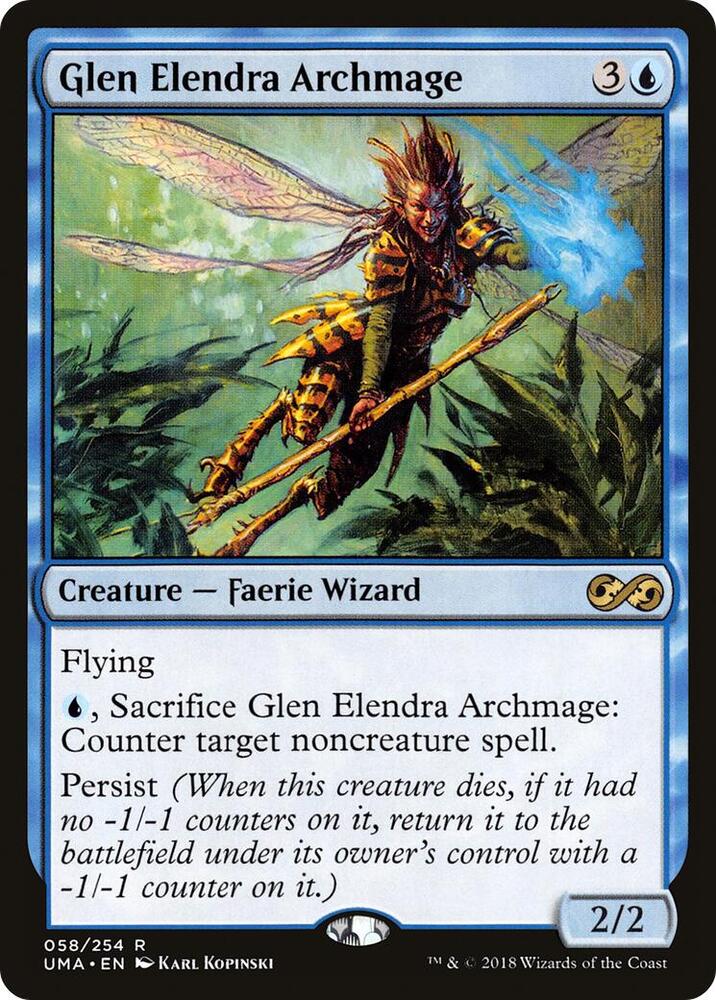 Glen Elendra Archmage 58 card from Ultimate Masters