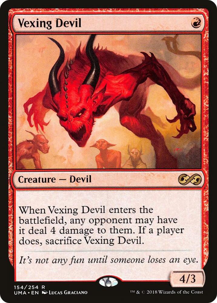 Vexing Devil 154 card from Ultimate Masters