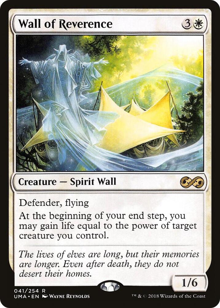 Wall of Reverence 41 card from Ultimate Masters