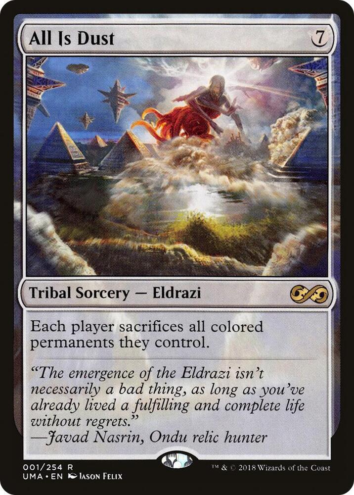 All Is Dust 1 card from Ultimate Masters