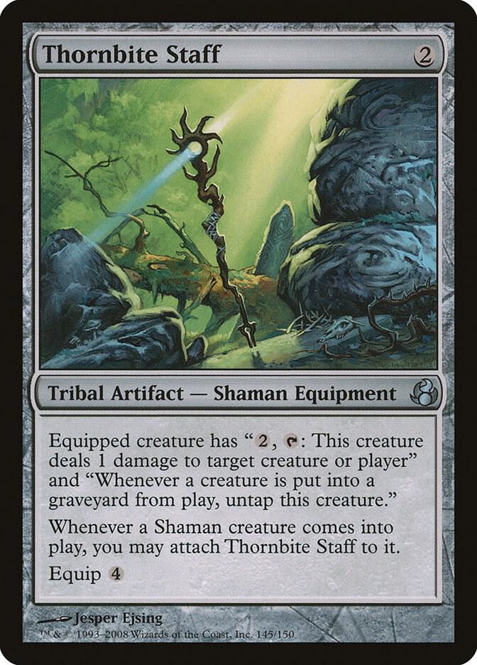 Thornbite Staff 145 card from Morningtide