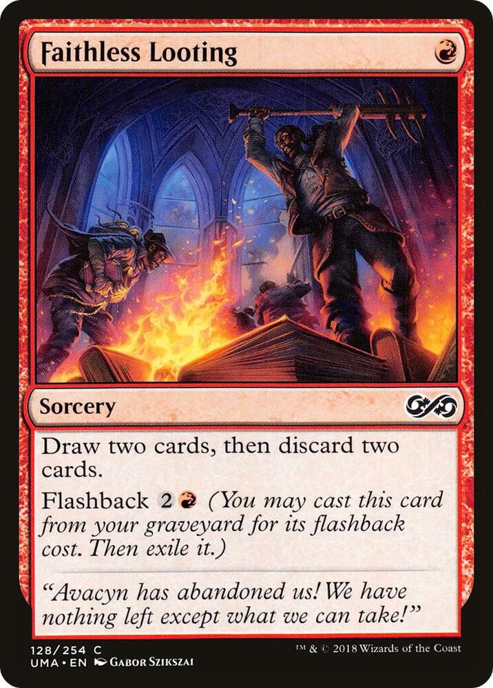 Faithless Looting 128 card from Ultimate Masters