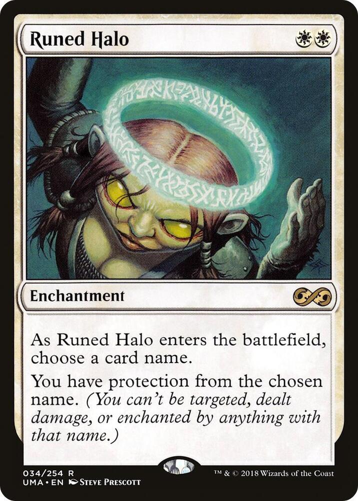 Runed Halo 34 card from Ultimate Masters