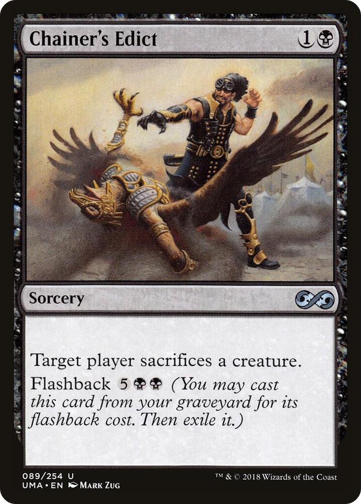 Chainer's Edict 89 card from Ultimate Masters