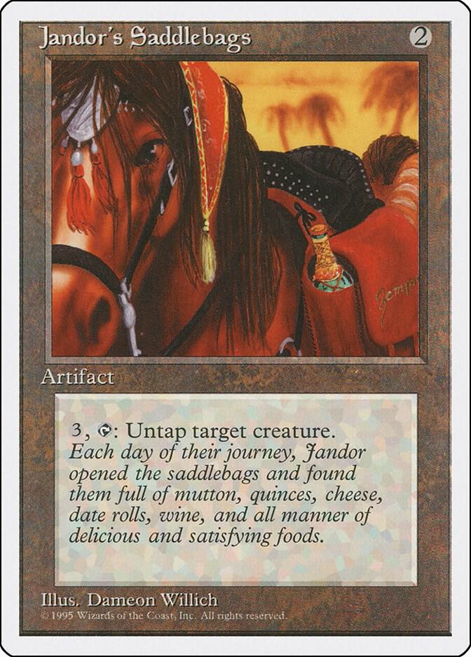 Jandor's Saddlebags card from Fourth Edition