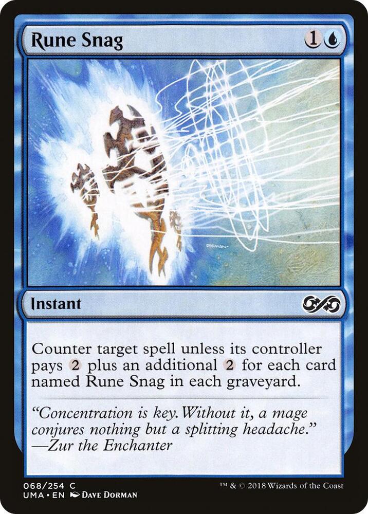 Rune Snag 68 card from Ultimate Masters