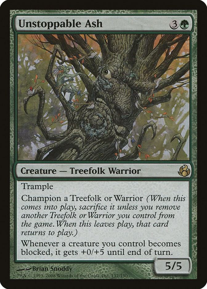 Unstoppable Ash 137 card from Morningtide