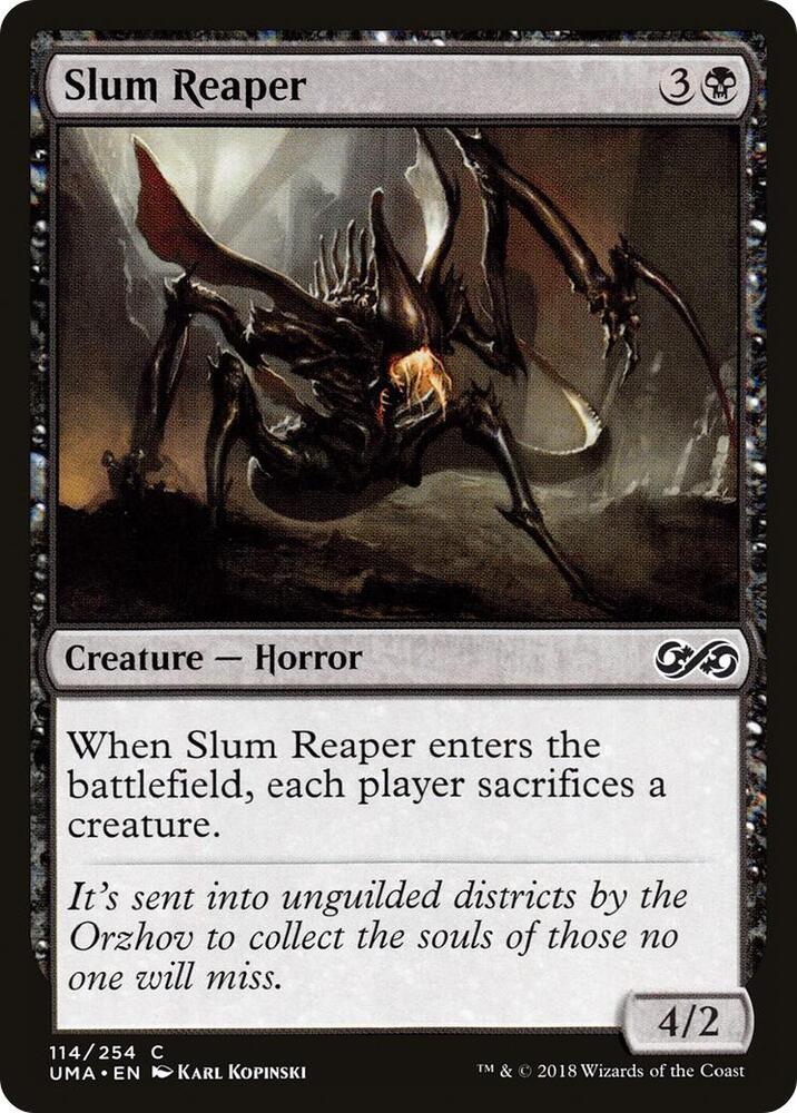 Slum Reaper 114 card from Ultimate Masters