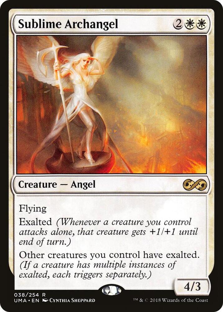 Sublime Archangel 38 card from Ultimate Masters