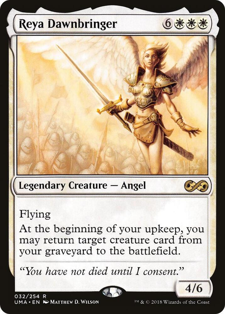 Reya Dawnbringer 32 card from Ultimate Masters