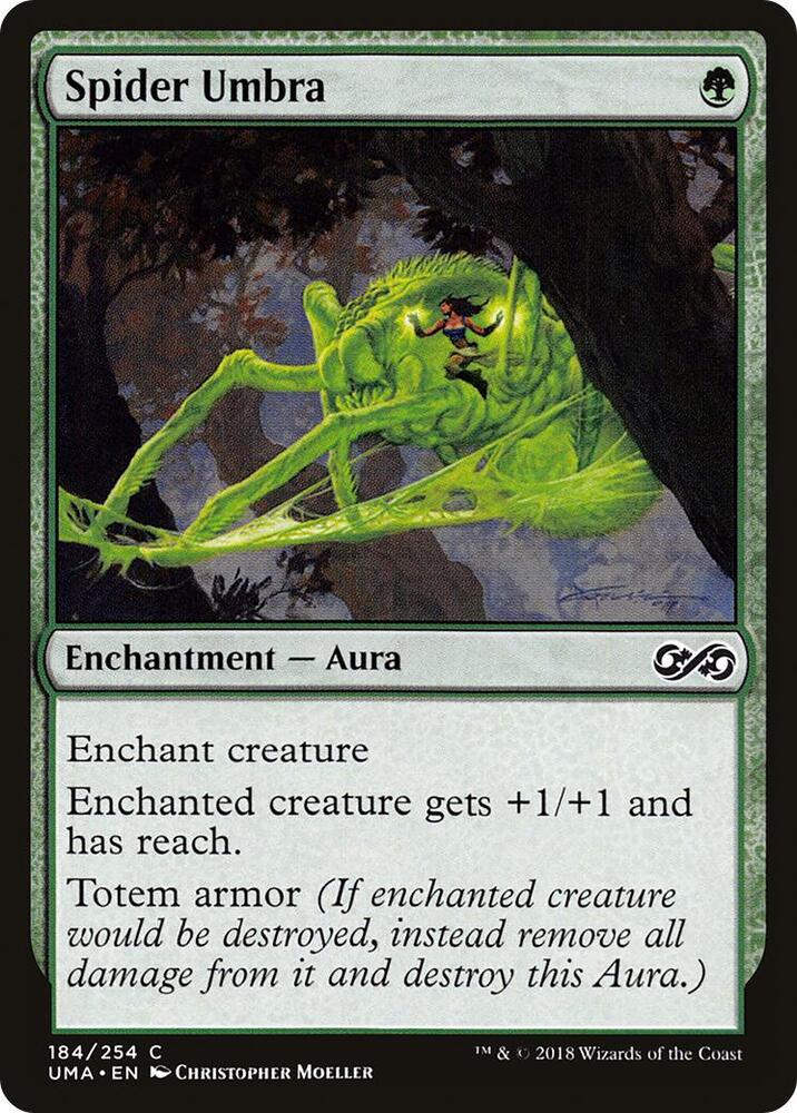 Spider Umbra 184 card from Ultimate Masters