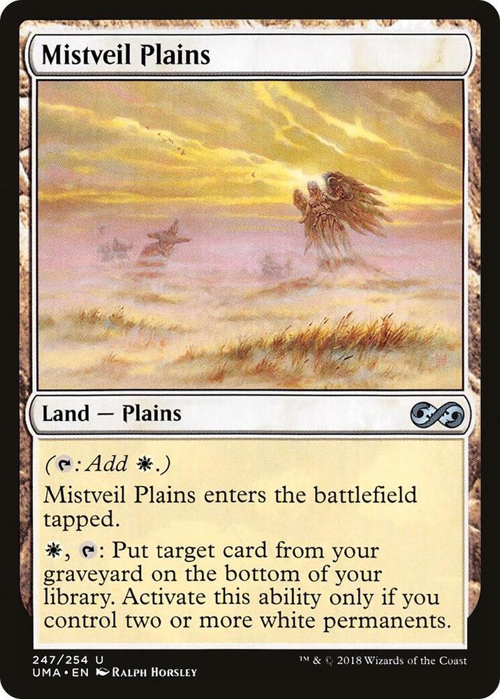 Mistveil Plains 247 card from Ultimate Masters