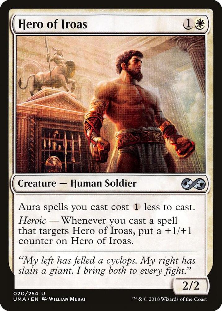 Hero of Iroas 20 card from Ultimate Masters