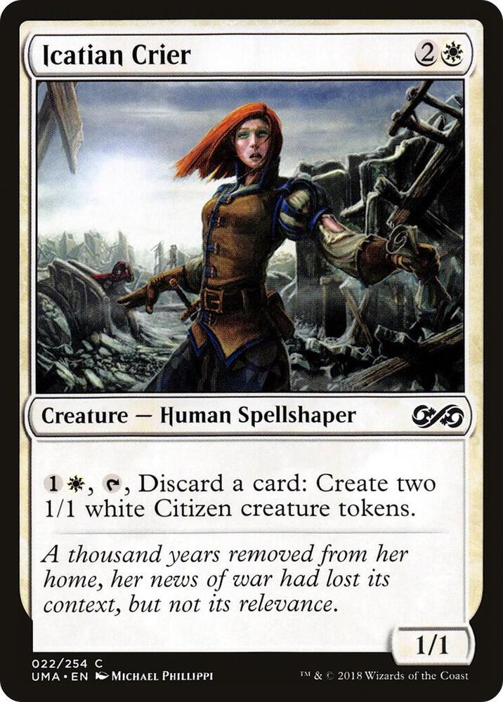 Icatian Crier 22 card from Ultimate Masters