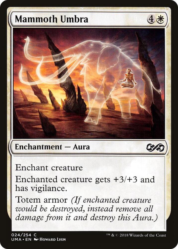 Mammoth Umbra 24 card from Ultimate Masters