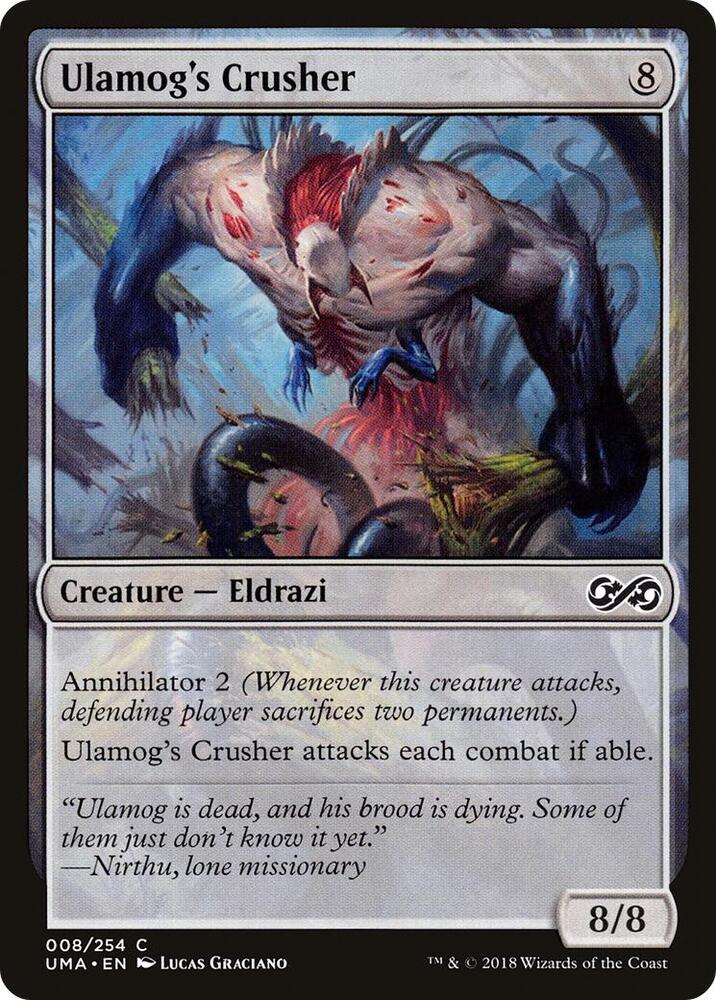 Ulamog's Crusher 8 card from Ultimate Masters