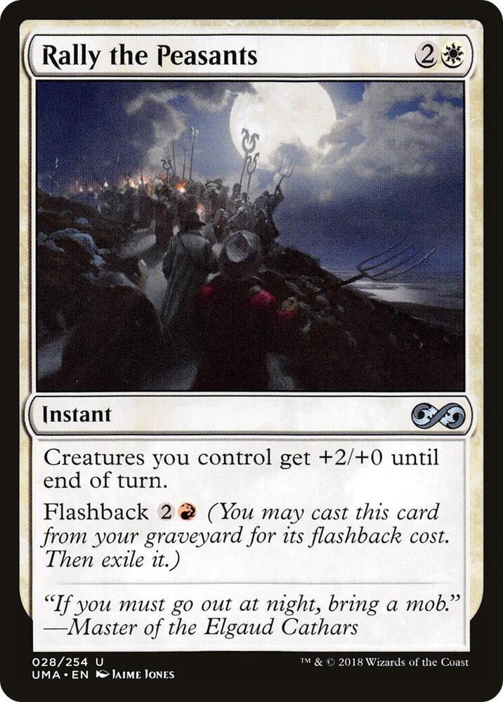 Rally the Peasants 28 card from Ultimate Masters