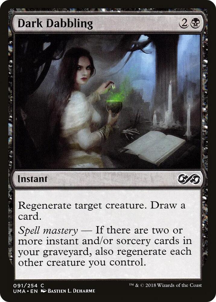 Dark Dabbling 91 card from Ultimate Masters