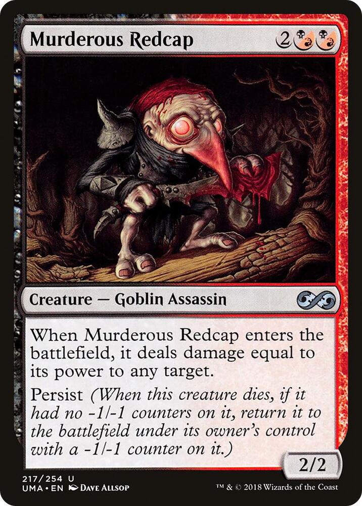 Murderous Redcap 217 card from Ultimate Masters