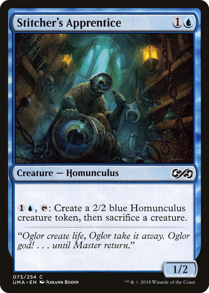 Stitcher's Apprentice 73 card from Ultimate Masters