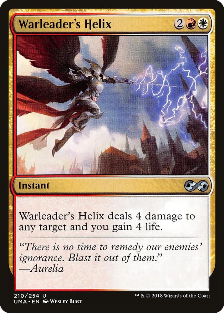 Warleader's Helix 210 card from Ultimate Masters