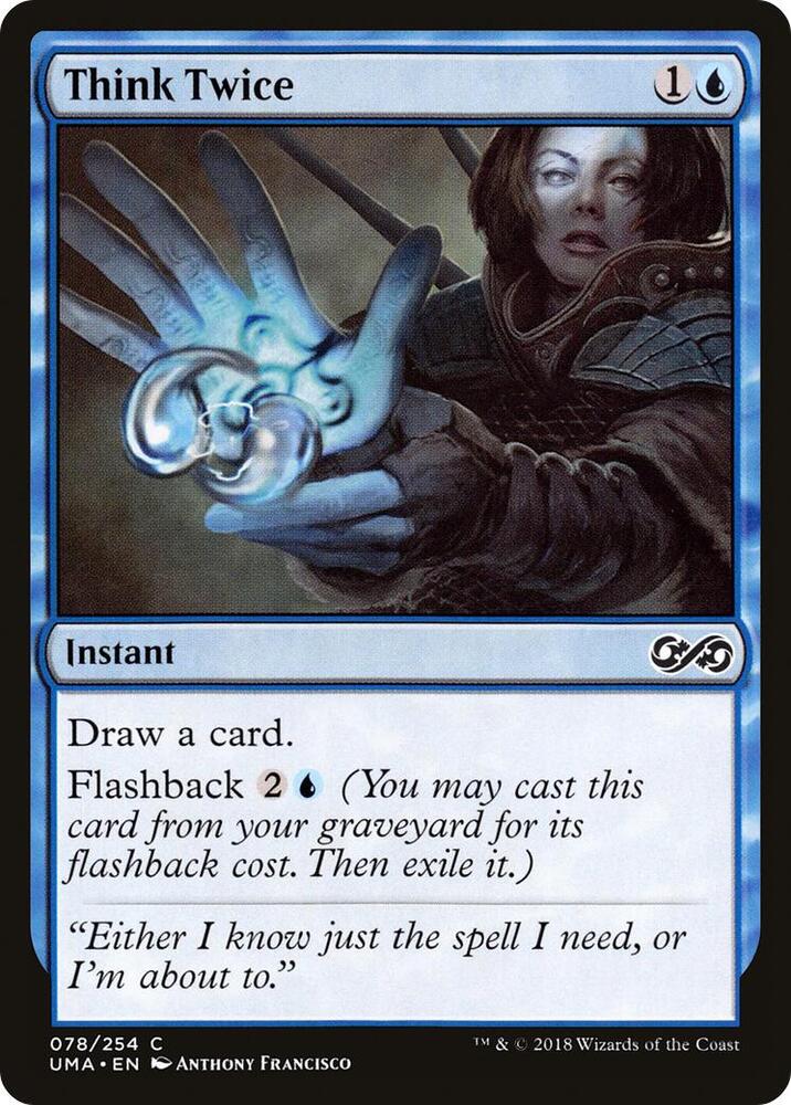 Think Twice 78 card from Ultimate Masters