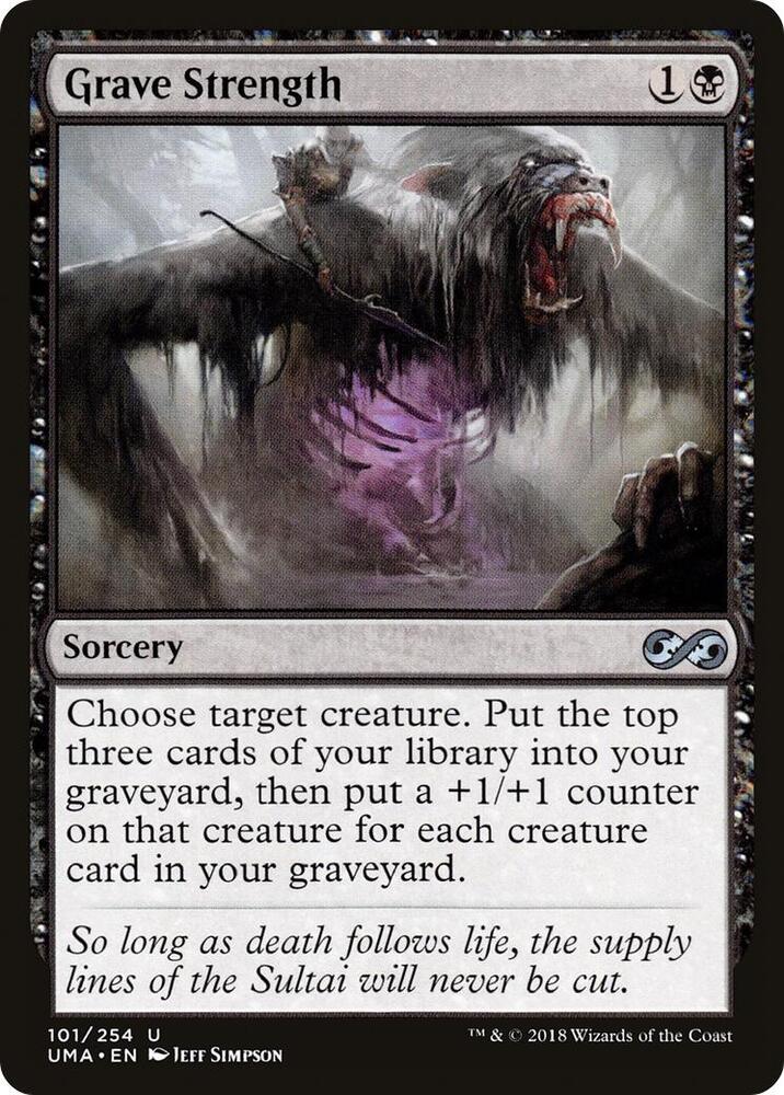 Grave Strength 101 card from Ultimate Masters