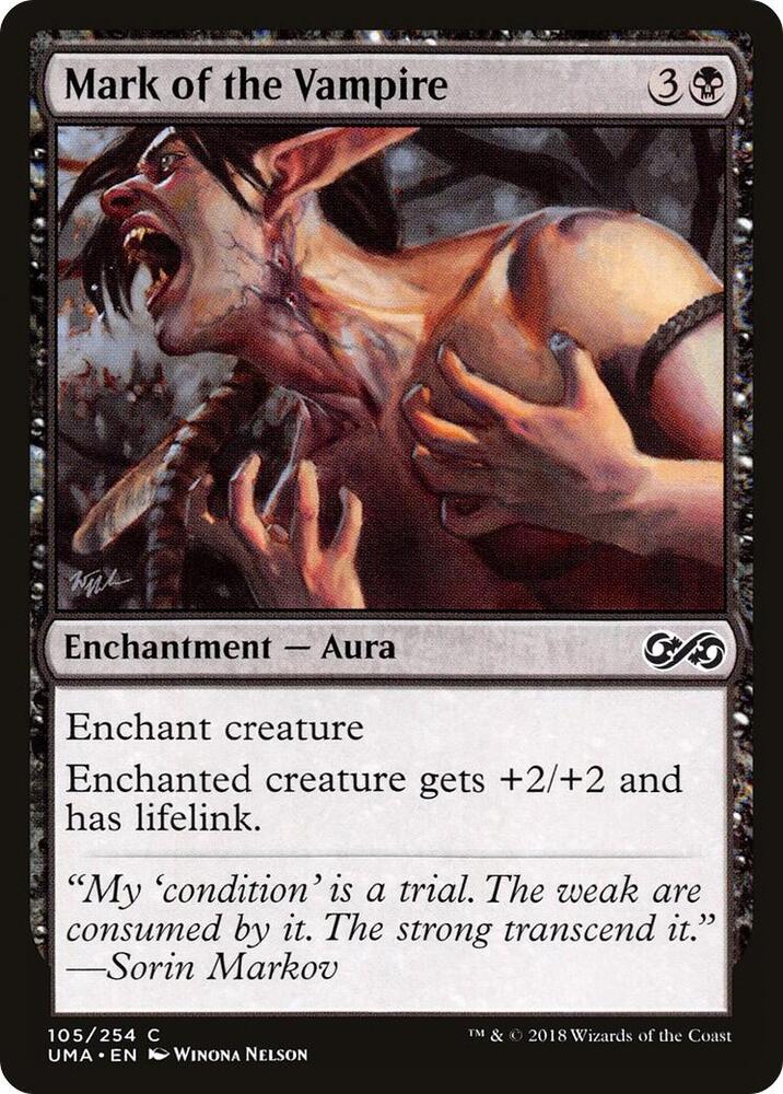 Mark of the Vampire 105 card from Ultimate Masters