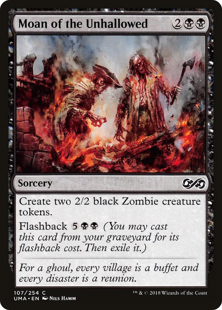 Moan of the Unhallowed 107 card from Ultimate Masters