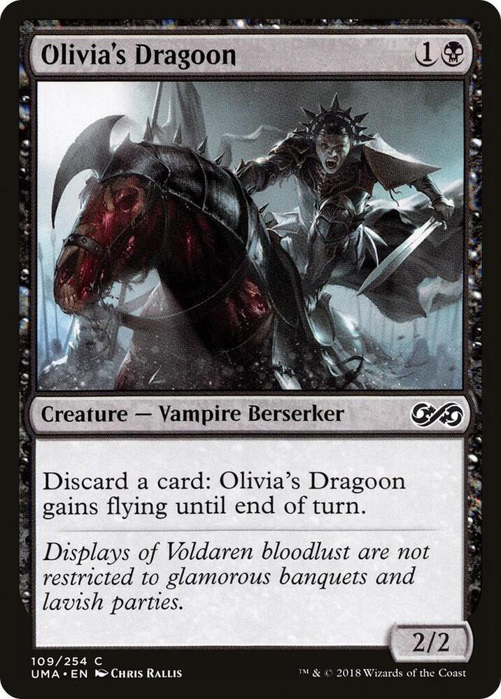 Olivia's Dragoon 109 card from Ultimate Masters