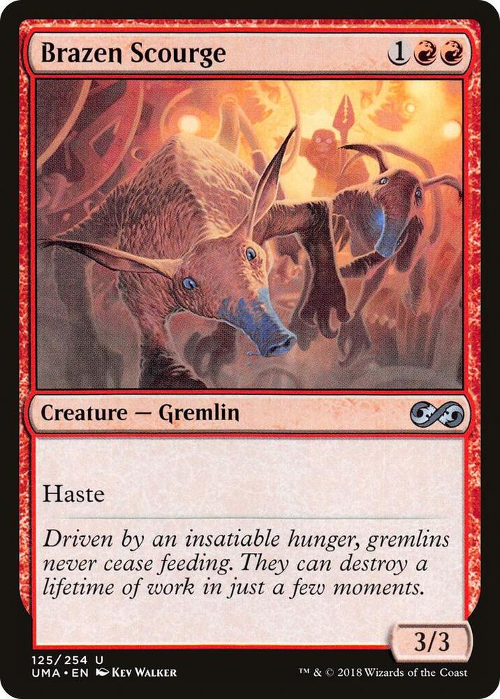 Brazen Scourge 125 card from Ultimate Masters