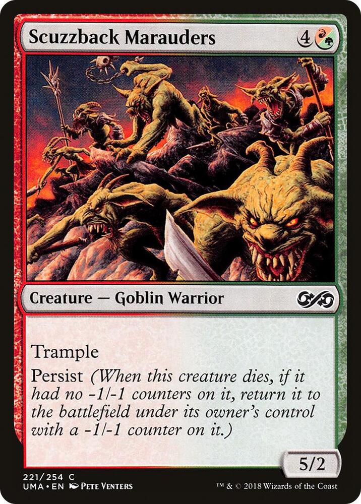 Scuzzback Marauders 221 card from Ultimate Masters