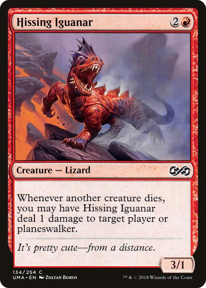 Hissing Iguanar 134 card from Ultimate Masters