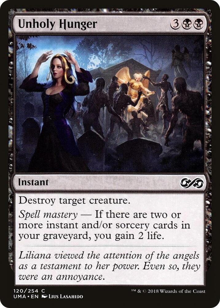 Unholy Hunger 120 card from Ultimate Masters