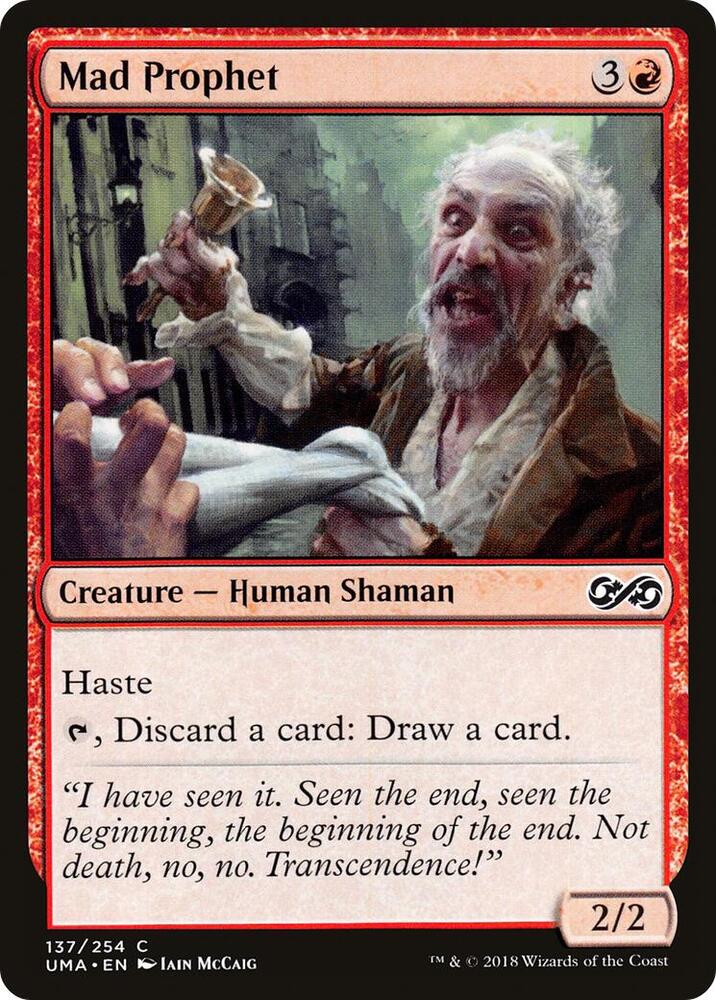 Mad Prophet 137 card from Ultimate Masters