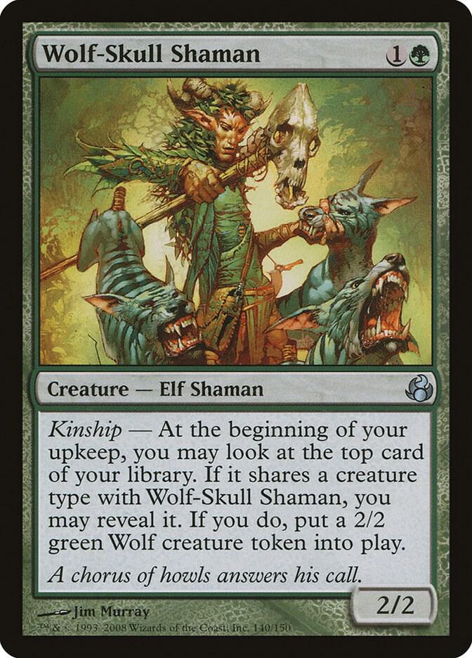 Wolf-Skull Shaman 140 card from Morningtide
