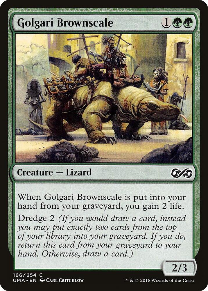 Golgari Brownscale 166 card from Ultimate Masters