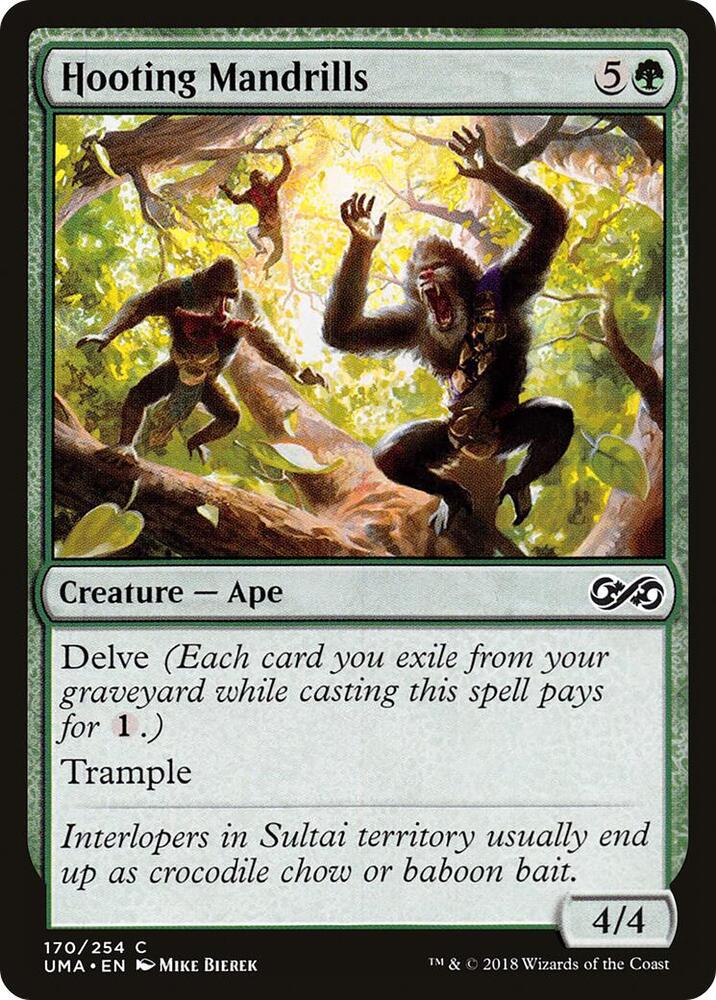 Hooting Mandrills 170 card from Ultimate Masters