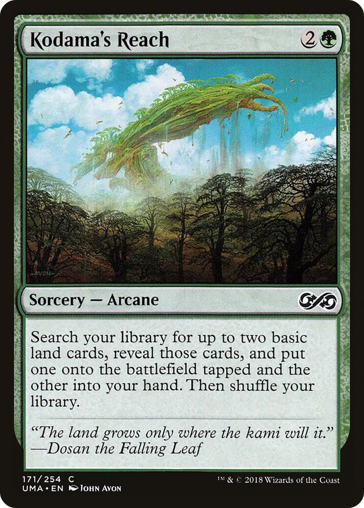 Kodama's Reach 171 card from Ultimate Masters