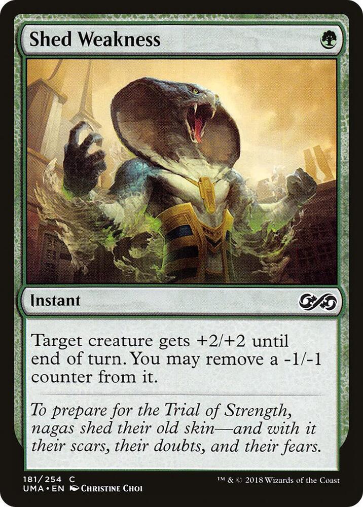Shed Weakness 181 card from Ultimate Masters