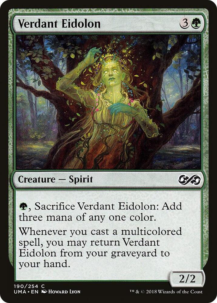 Verdant Eidolon 190 card from Ultimate Masters