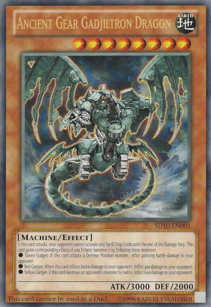 Ancient Gear Gadjiltron Dragon (Oversized) (Machine Madness) SD10-EN001 card from Yu-Gi-Oh! Value Boxes