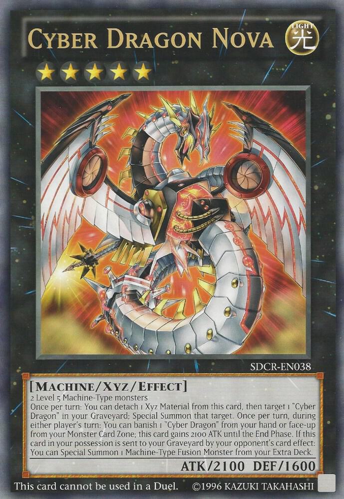 Cyber Dragon Nova (Oversized) (Machine Madness) SDCR-EN038 card from Yu-Gi-Oh! Value Boxes