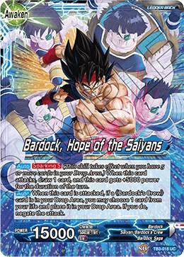 Bardock // Bardock, Hope of the Saiyans TB3-018 card from Clash of Fates