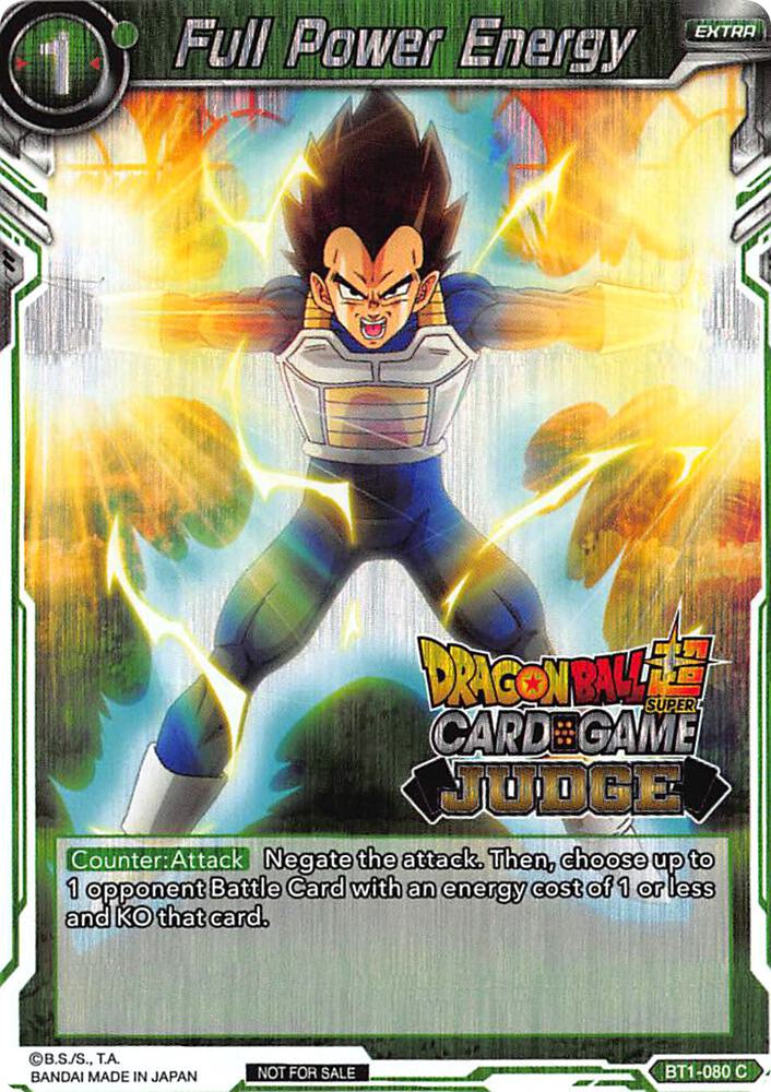 Full Power Energy BT1-080 card from Judge Promotion Cards