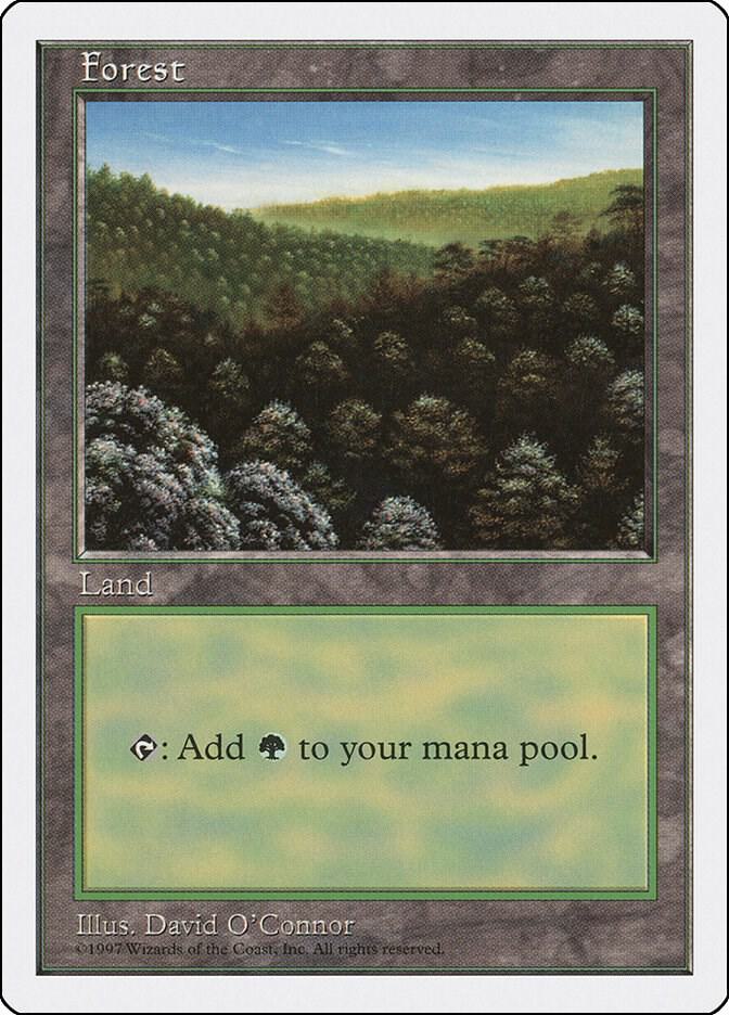 Forest 446 card from Fifth Edition